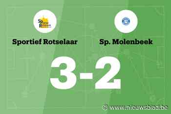 Ongeslagen reeks van SP Molenbeek beëindigd na 3-2 tegen Sportief Rotselaar