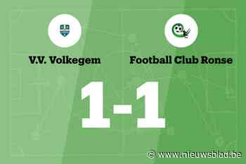 VV Volkegem B en FC Ronse verdelen de punten