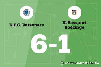 FC Varsenare laat Sassport Boezinge kansloos in thuiswedstrijd