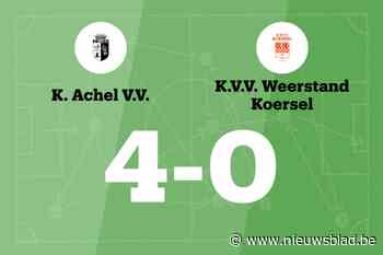 Achel VV A wint thuis van W. Koersel