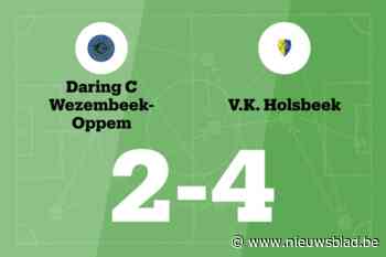 VK Holsbeek B beëindigt reeks nederlagen in de wedstrijd tegen DC Wezembeek-Oppem