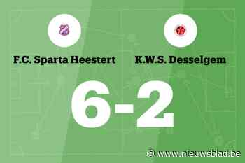Kesteloot maakt er drie voor Sparta Heestert B in wedstrijd tegen WS Desselgem