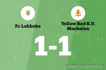 FC Lebbeke en Jong KV Mechelen delen de punten