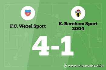Wezel Sport verslaat Berchem Sport met 4-1 en eindigt reeks zonder overwinning