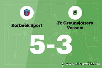 Korbeek Sport wint sensationeel duel met Greunsjotters Vossem B