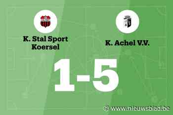 Achel VV B wint uit van Stal Sport, mede dankzij twee treffers Deckers