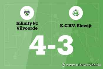 Spectaculaire ommekeer van Infinity FC Vilvoorde B thuis tegen KCVV Elewijt B
