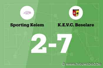 EVC Beselare boekt monsterzege op Sporting Keiem