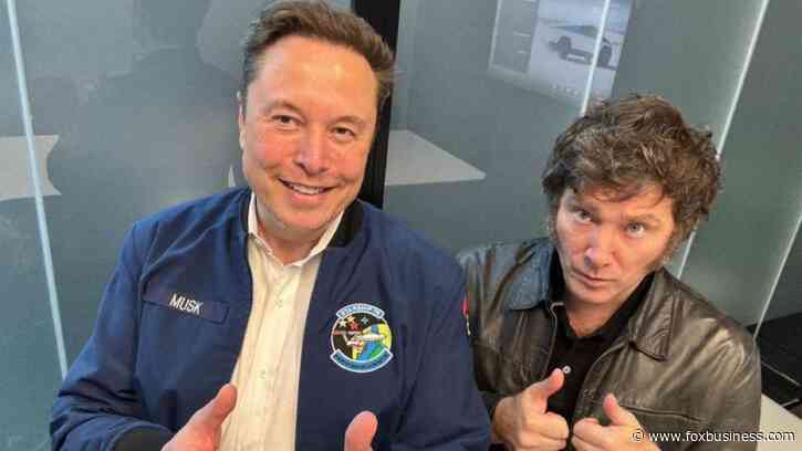 Elon Musk hosts Argentine President Javier Milei at Tesla headquarters