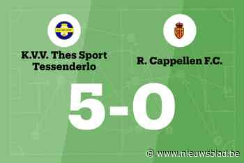 THES Sport laat Cappellen FC kansloos in thuiswedstrijd