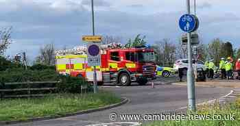 Man injured in crash just three hours after earlier incident along same stretch of Cambs A-road