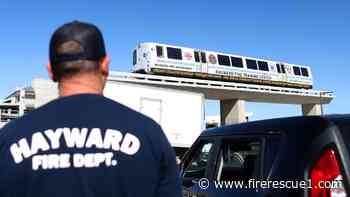 Old Calif. railcars find second life in fire department training