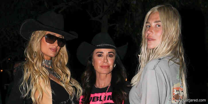 Paris Hilton, Kesha & Kyle Richards Link Up During Coachella 2024 Night 2!
