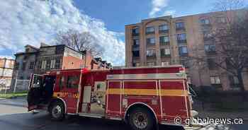 Man arrested for alleged assault on Toronto police officer after his rescue from apartment fire