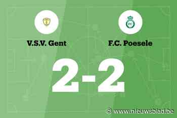 VSV Gent B en FC Poesele B delen de punten