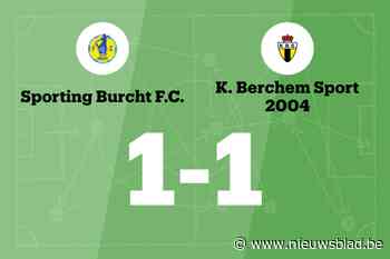 Burcht en Berchem Sport B eindigt op 1-1