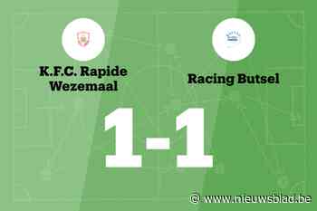 KFC Rapide Wezemaal speelt thuis gelijk tegen RC Butsel