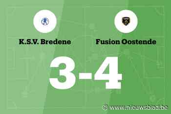 Fusion Oostende wint uit tegen SV Bredene B