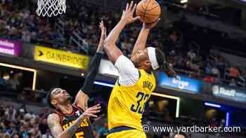 Pacers rout Hawks to lock up playoff berth