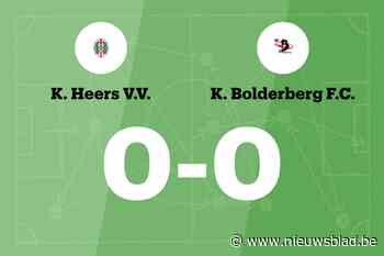Doelpuntloos gelijkspel tussen Heers VV en Bolderberg FC