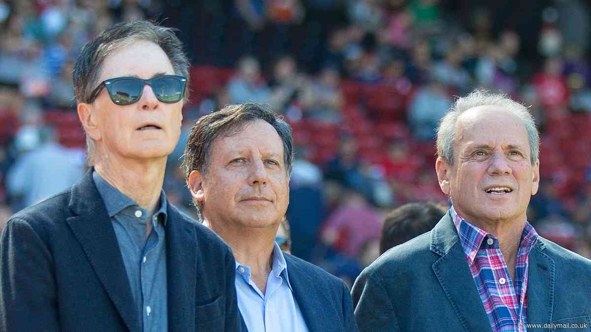 Red Sox co-owners John Henry and Tom Werner 'were conspicuously absent from long-time team executive Larry Lucchino's funeral' in Boston despite attending a baseball game and a Liverpool match this week