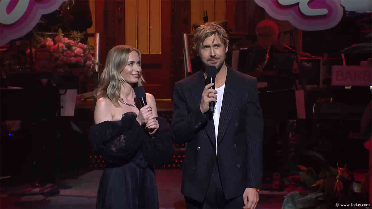 Ryan Gosling attempts to ‘move on’ from Ken by singing Taylor Swift’s ‘All Too Well’ in ‘SNL’ monologue with Emily Blunt