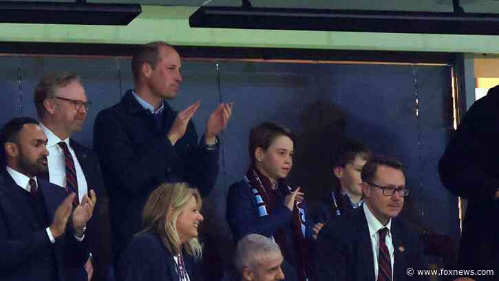 Princes William, George bond at soccer game in first public appearance after Kate Middleton's cancer diagnosis