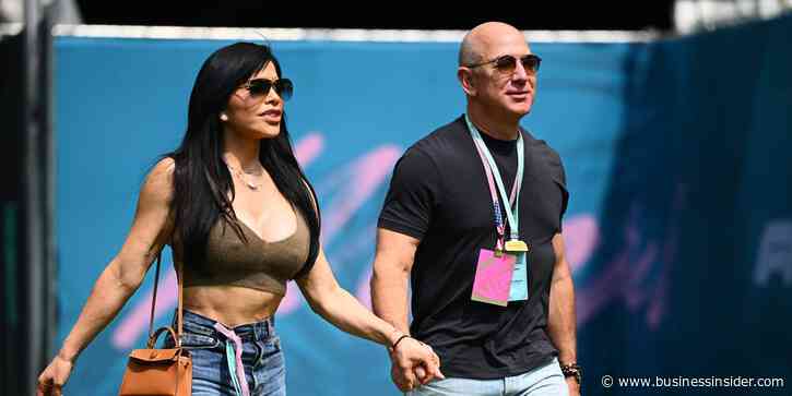 A denim-clad Jeff Bezos and Lauren Sánchez spotted at Coachella waiting for Lana Del Rey's performance, reports say