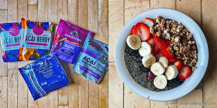 I tried 5 frozen acai packs from the grocery store to see which produced the best homemade smoothie bowl