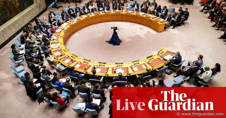Middle East crisis live: Israel calls for new sanctions on Iran at heated UN security council meeting