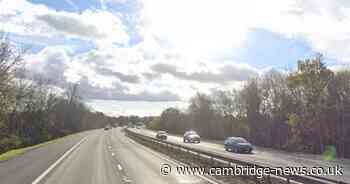 Three injured in M11 crash near Cambridge