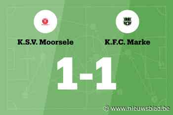 SV Moorsele speelt thuis gelijk tegen FC Marke
