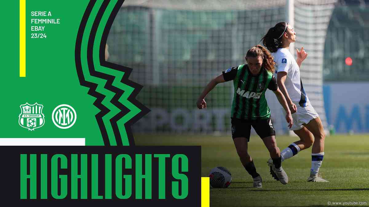 Serie A femminile 23/24 | Sassuolo-Inter 2-1 | Highlights 23-24