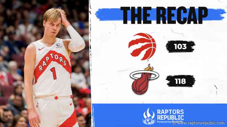 Raptors wrap up season with second straight loss to Miami