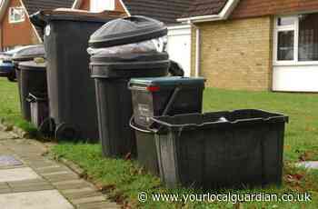 Lambeth black bin rubbish collection date changes today