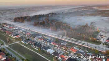 Smoky conditions continue as 2 grass fires still burning in SW Miami-Dade