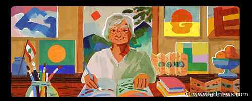 Etel Adnan, Late Writer and Painter of Luminous Landscapes, is Honored with Google Doodle