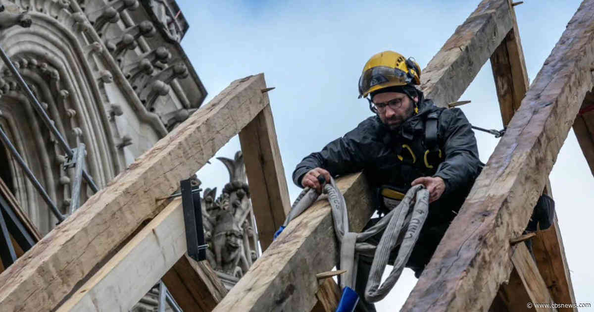 U.S. carpenter helping rebuild Notre Dame 5 years after devastating fire