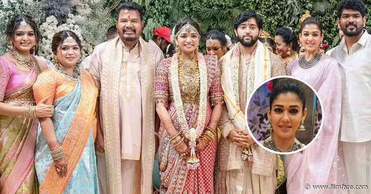 Nayanthara attends Game Changer director Shankarâs daughterâs wedding