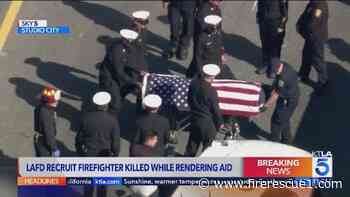 LAFD recruit killed while rendering aid at vehicle collision