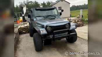 Jeep Wrangler reported stolen from Saugeen First Nation property