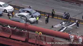 Protesters block Golden Gate Bridge as pro-Palestine action staged across US