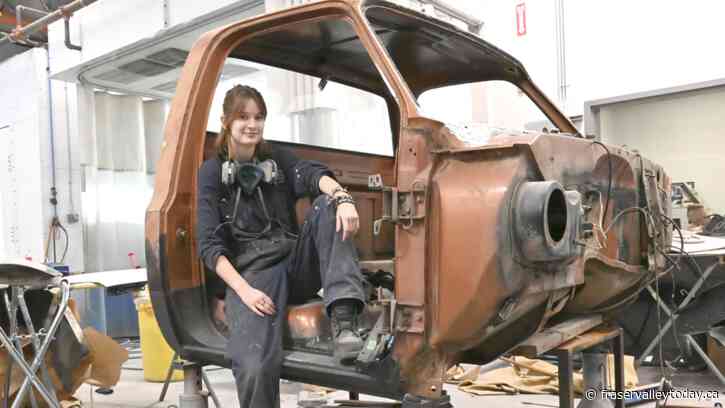 Unity Christian grad making a name for herself in the auto collision repair program at UFV in Chilliwack