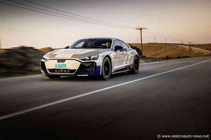 Unterwegs im Prototypen des neuen Audi e-tron GT