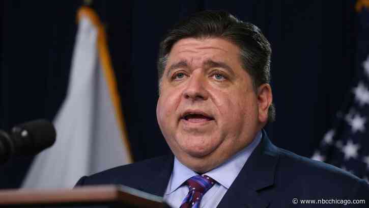 Pritzker discusses Democratic National Convention security questions after protests near O'Hare