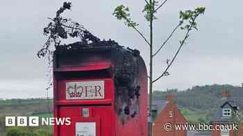 Postbox topper destroyed by fire 'shocking'