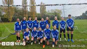 Girls under-14 football team wins boys league