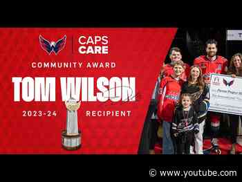 Capitals Announce Tom Wilson as Recipient of Inaugural Caps Care Community Award