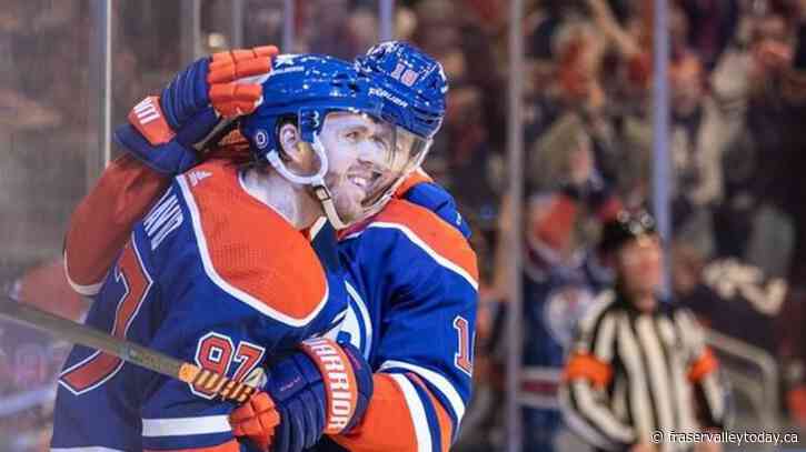 Oilers captain Connor McDavid records 100th assist of NHL season