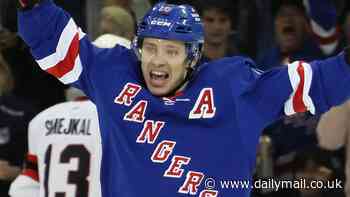 New York Rangers clinch the Presidents Trophy as the top points earners in the NHL... in a season where the Blueshirts won the most games in franchise history